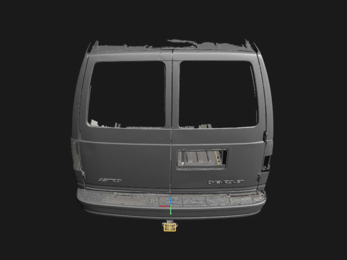 3d Scan - Chevy Astro Cargo Van '05 - Rear_Bottom