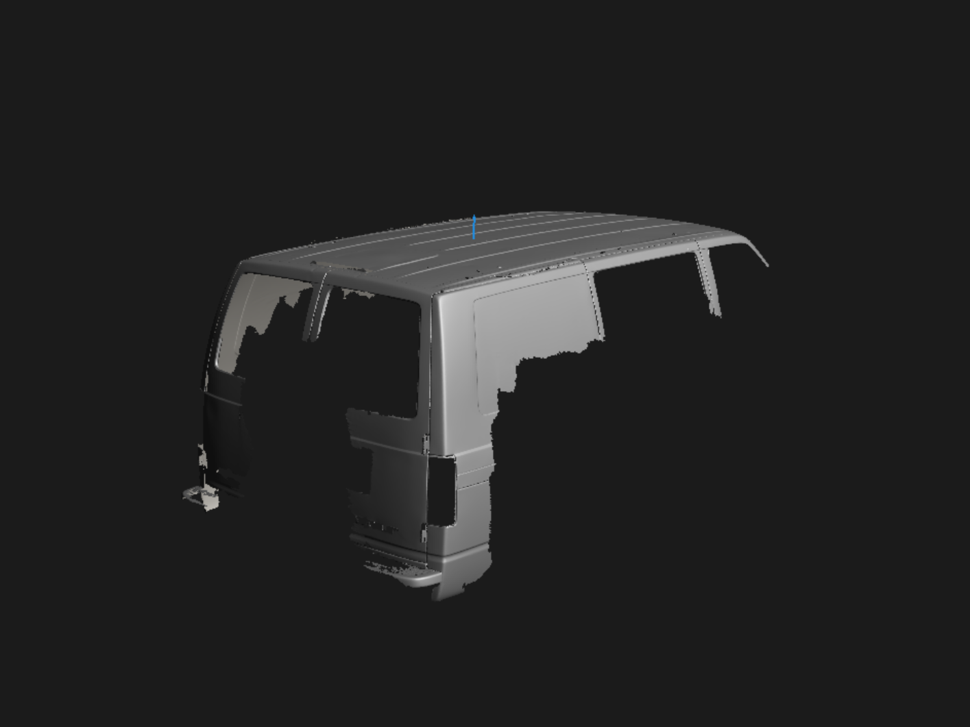 3d Scan - Chevy Astro Cargo Van '05 - Roof