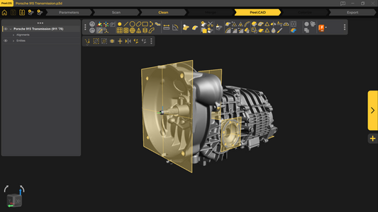 3d Scan - Porsche 915 Transmission (911 '76)