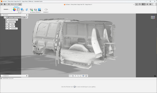 3d Scan - Chevy Astro Cargo Van '05 - Cargo Area