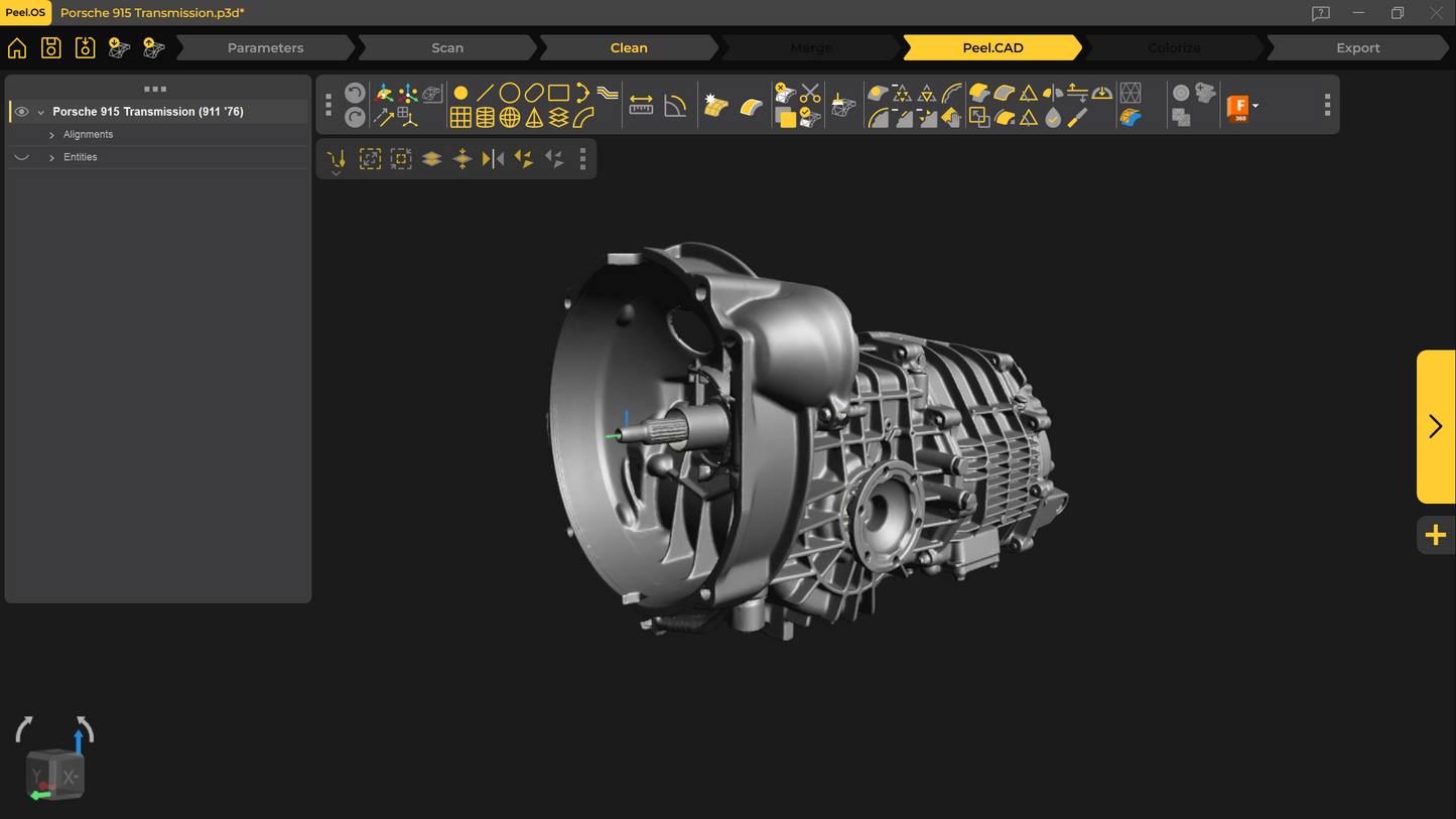 3d Scan - Porsche 915 Transmission (911 '76)