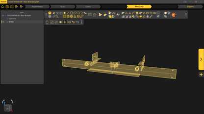 3d Scan - CUCV M1008/28 - Rear Bumper