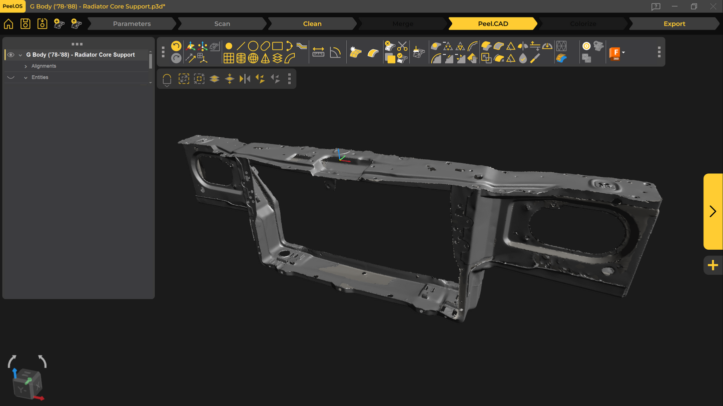 3d Scan - G Body ('78-'88) - Radiator Core Support