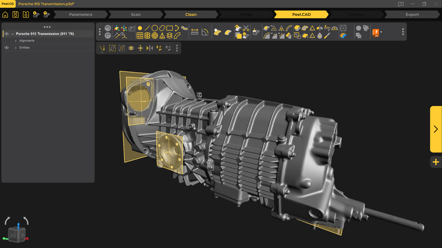 3d Scan - Porsche 915 Transmission (911 '76)