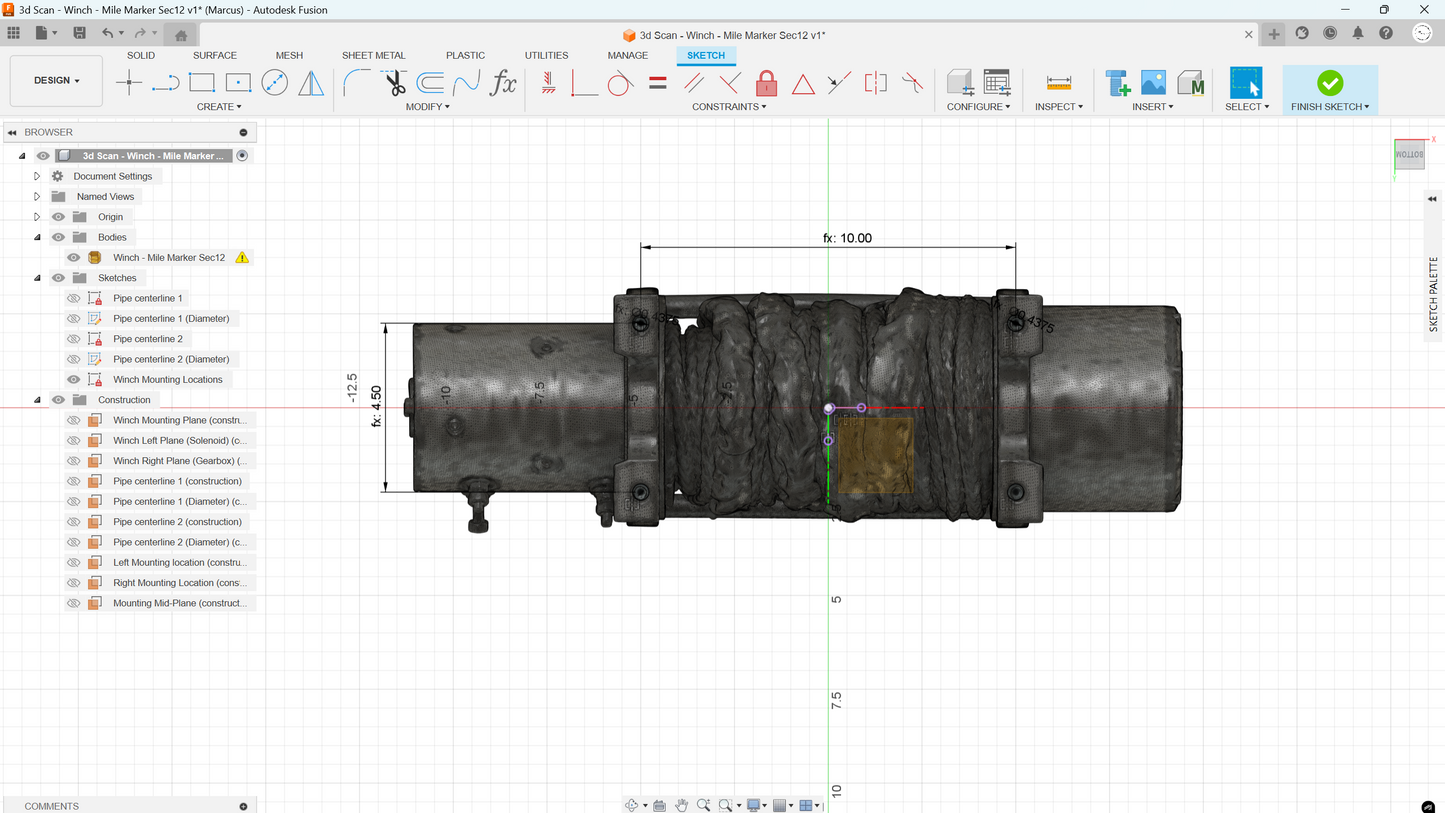 3d Scan - Winch - Mile Marker Sec12