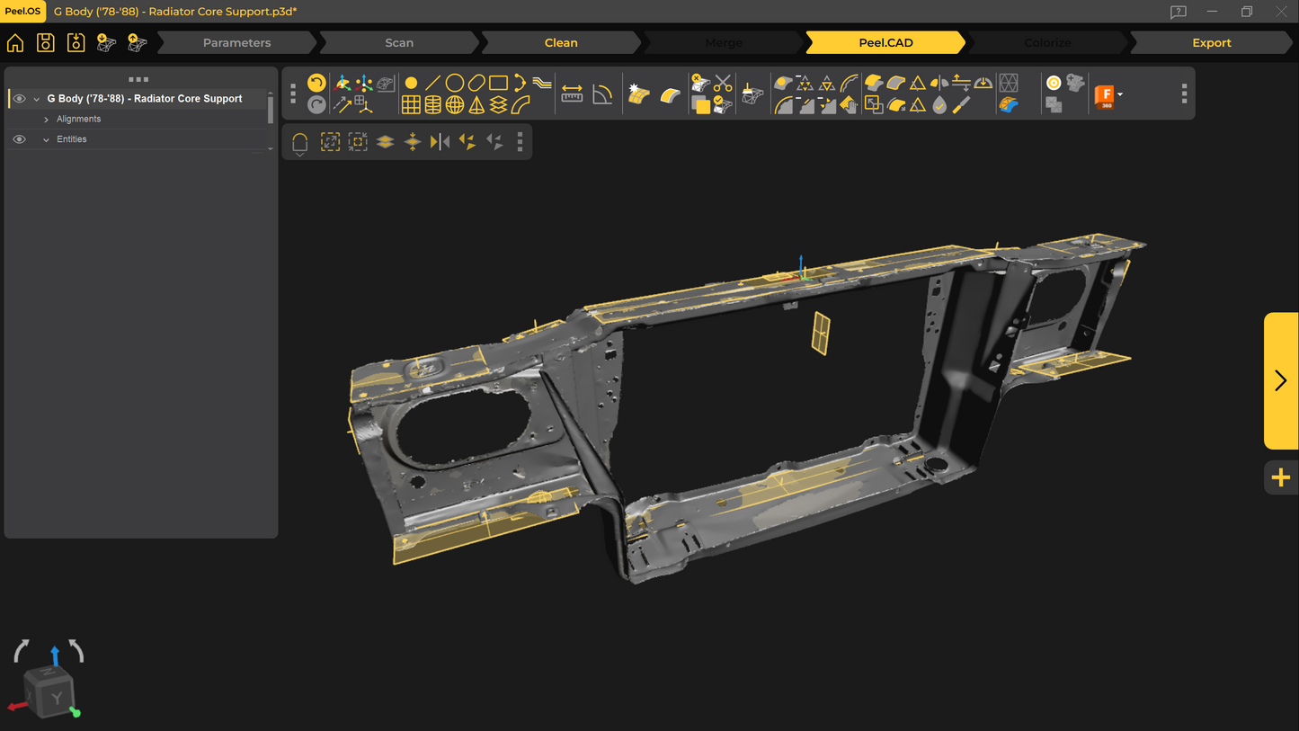 3d Scan - G Body ('78-'88) - Radiator Core Support