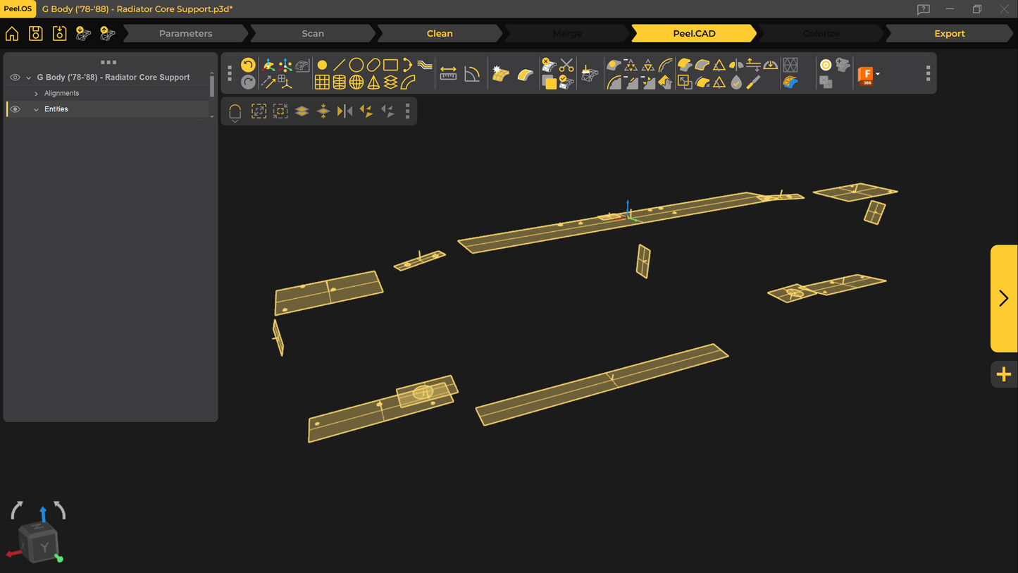 3d Scan - G Body ('78-'88) - Radiator Core Support