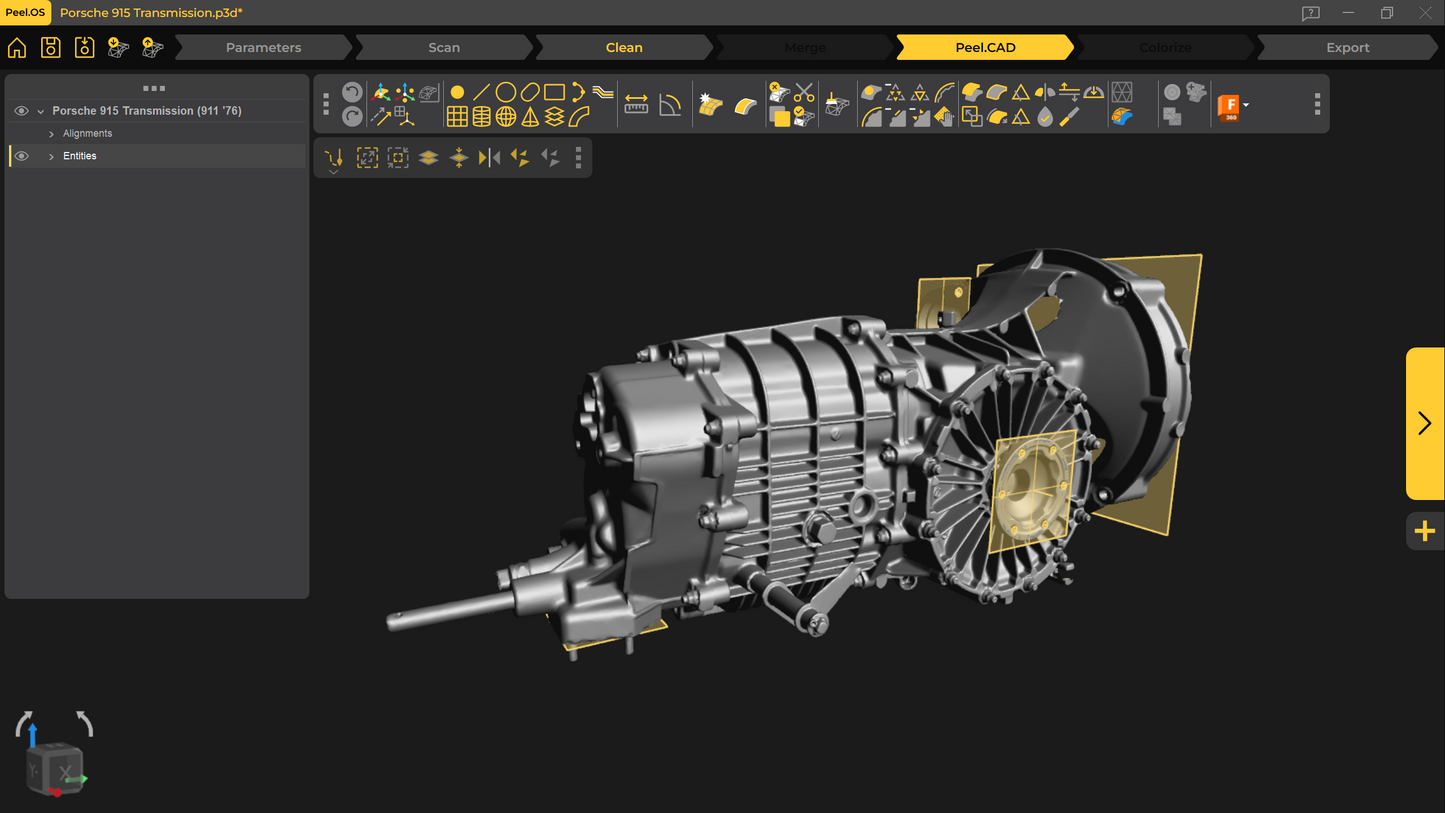 3d Scan - Porsche 915 Transmission (911 '76)