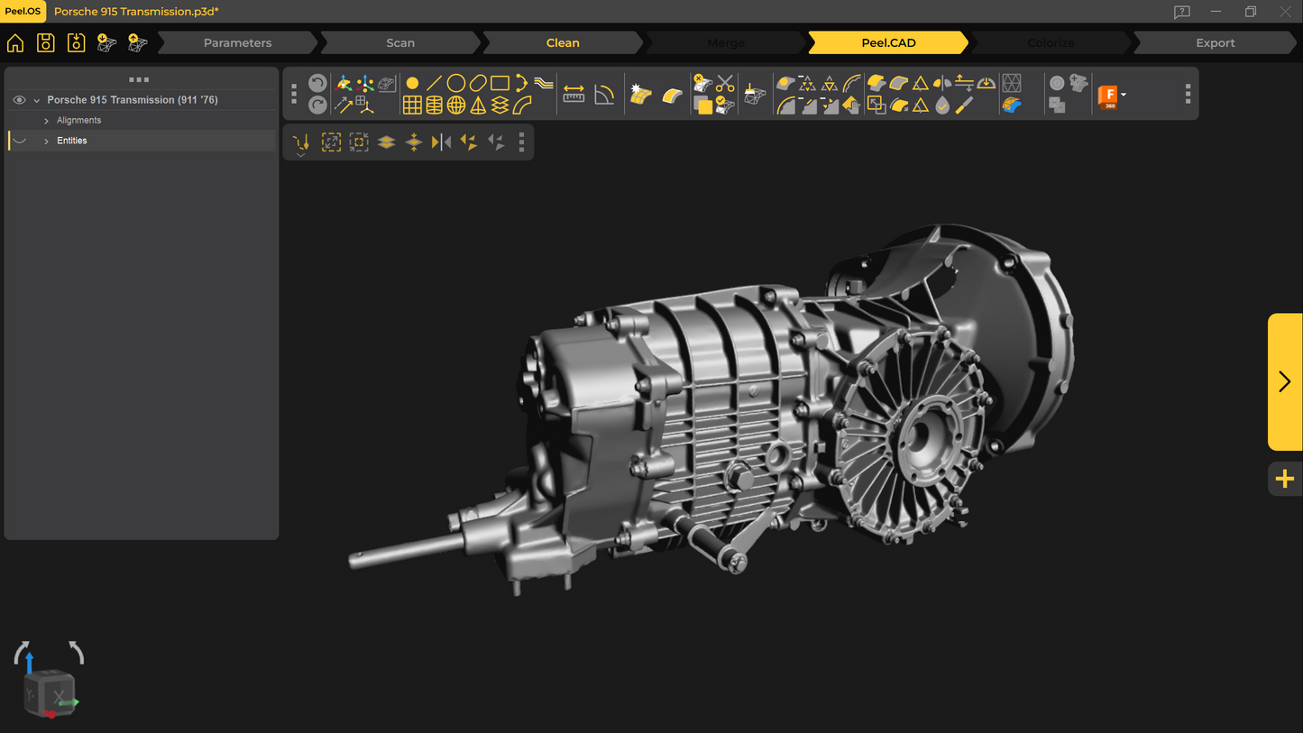 3d Scan - Porsche 915 Transmission (911 '76)