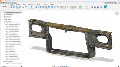 3d Scan - G Body ('78-'88) - Radiator Core Support