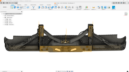 3d Scan - CUCV M1008/28 - Rear Bumper